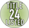 Title 24 Listed